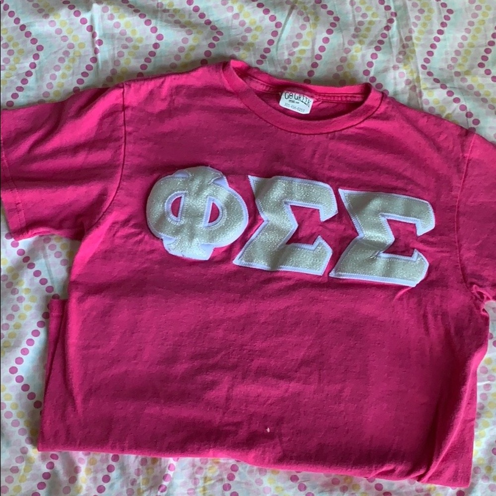 Phi Sigma Sigma Lettered Shirt